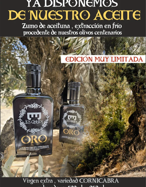 Presentación del aceite de oliva virgen extra Los Castillos Oro